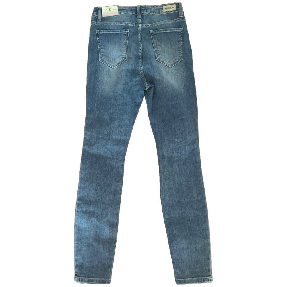 NWT Cello Distressed Skinny Jeans Women's Junior's Size 11 • - Picture 2 of 6